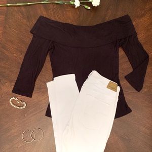 Classic White American Eagle Jeans